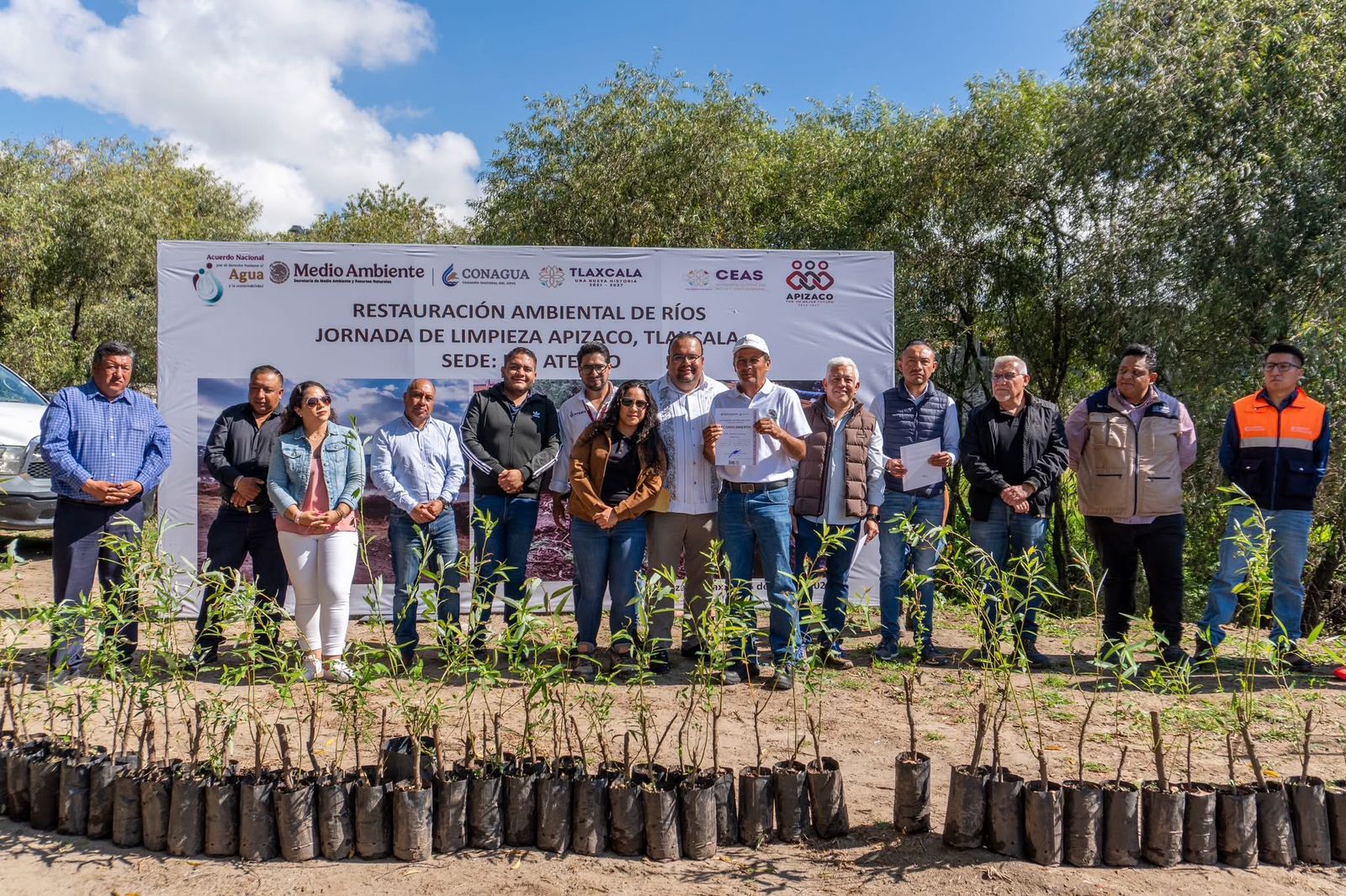 Apizaco se suma a las acciones por la  restauración del río Atoyac, tramo Atenco